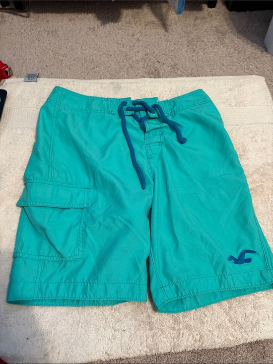Hollister Other - Hollister Teal Green Men's Swim Board Shorts with Cargo Pocket